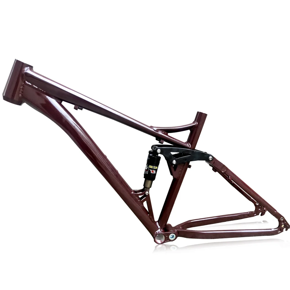 Kalosse 68MM BB  Aluminum  Bike Frame  135*10MM  Dropout     Full  Suspension  Bicycle  150 MM Travel