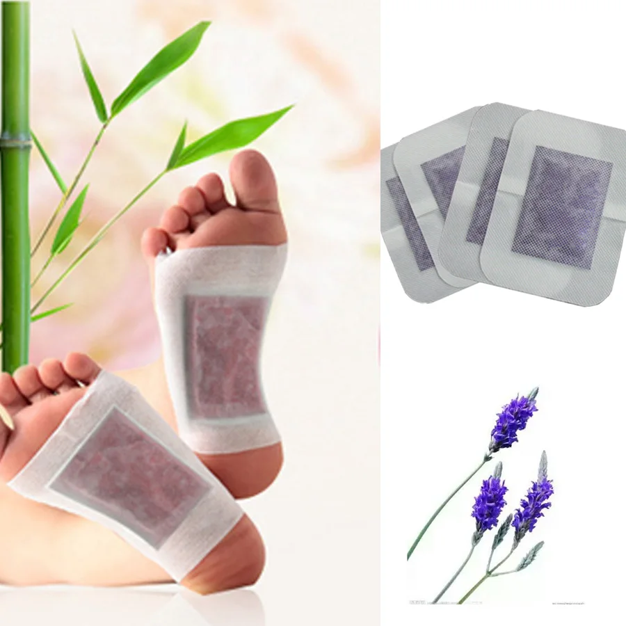 2Pcs Lavender Detox Foot Patch Anti-Swelling Adhesive Remove Toxin Slimming Pads Improve Sleep Health Care Medical Paster