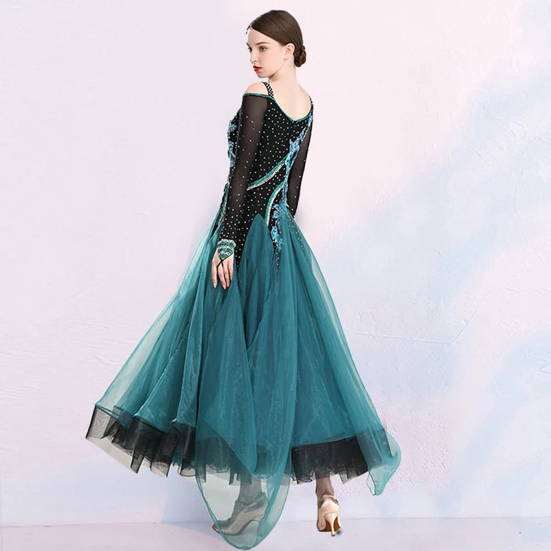 

New ballroom waltz modern dance dress ballroom dance competition dresses standard ballroom dancing clothes tango dress MQ2020-1