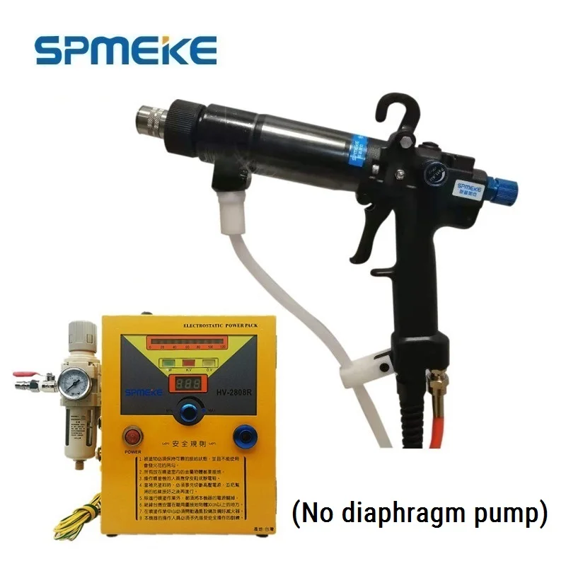 Whole Set SPMEKE Water-based Electrostatic Coating Spray Gun,High Voltage Electrostatic Generator,Manual Static Painting Gun