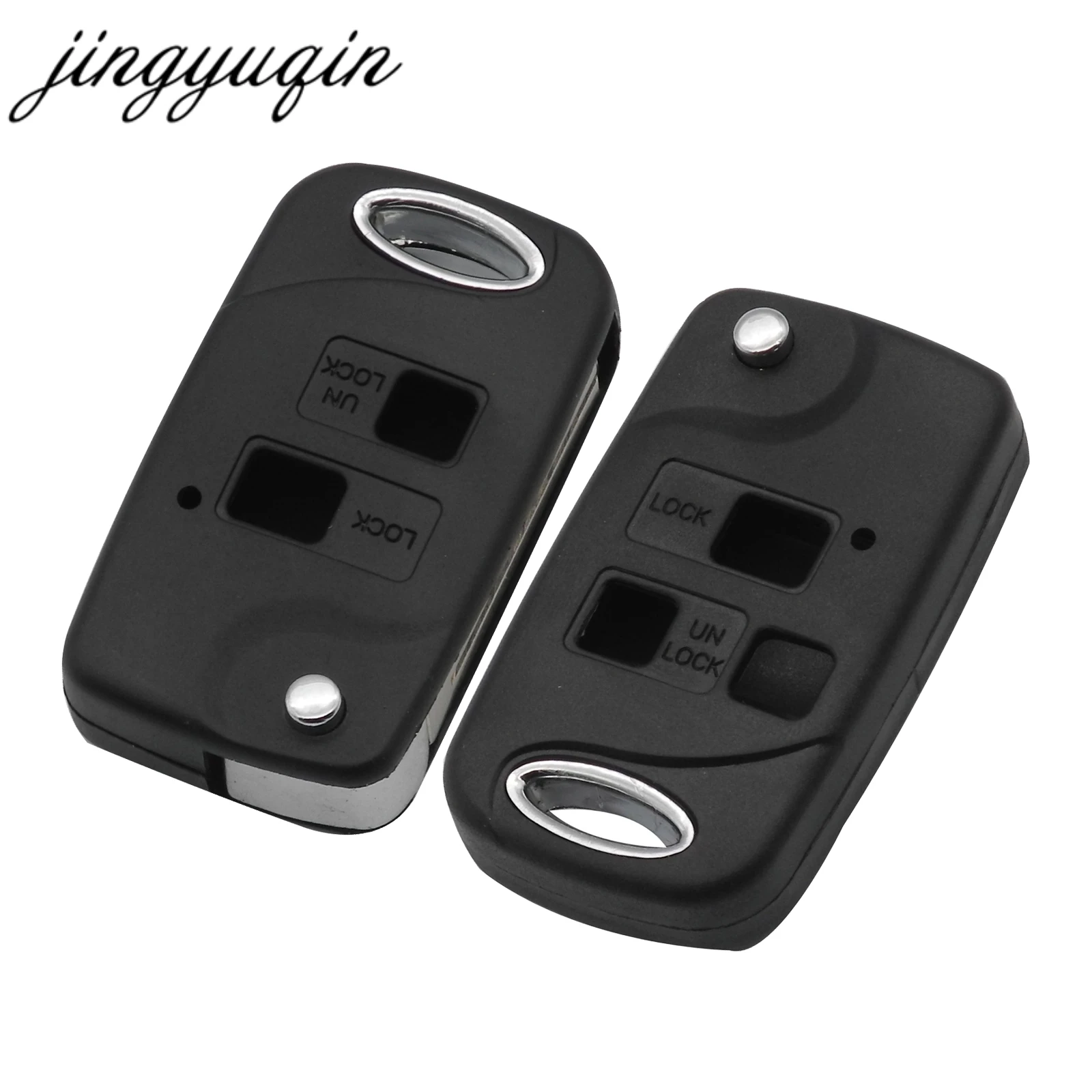 

Jingyuqin 10pcs Folding Flip 2/3 Button Remote Key Shell Case For Lexus RX300/350/400h SC430 GX470 LS400 GS300 ES330 LX470