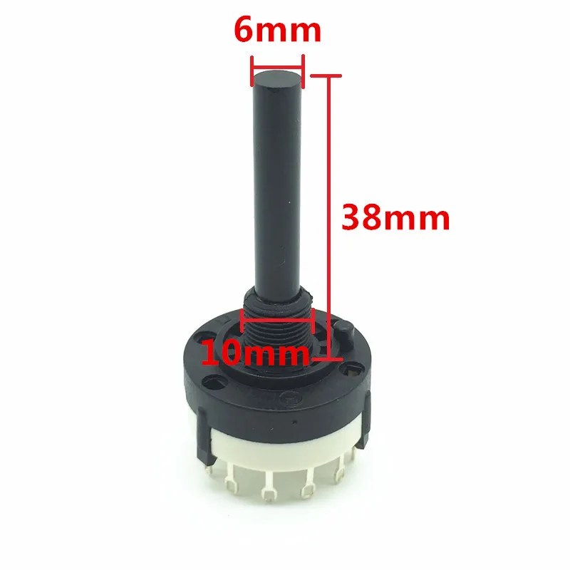 5 PCS high quality green plastic band switch SR26 1 dao 12 file 2 a six-speed gear axial length 38 mm is adjustable