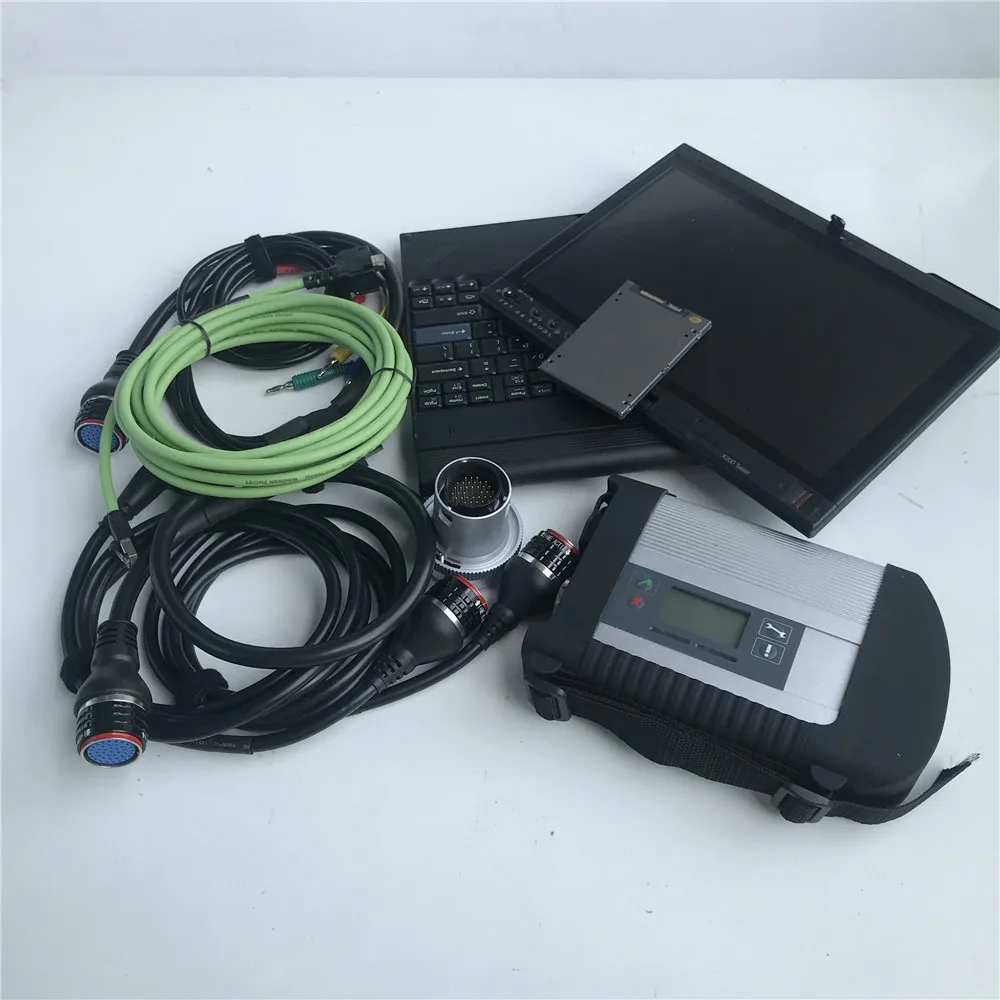 MB SD C4 Auto Star Diagnostic-Tool with SSD Xen-t-ry Software 12/2024 installed in Used Laptop X220t Tablet Ready to Use