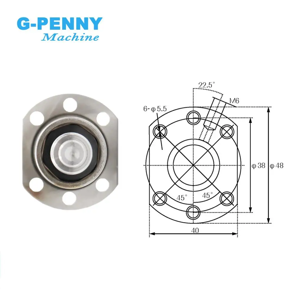 SFU1605 Set RM 1605 Rolled ball screw C7 type with end machined & ball nut & nut housing & BK/BF12 & coupler