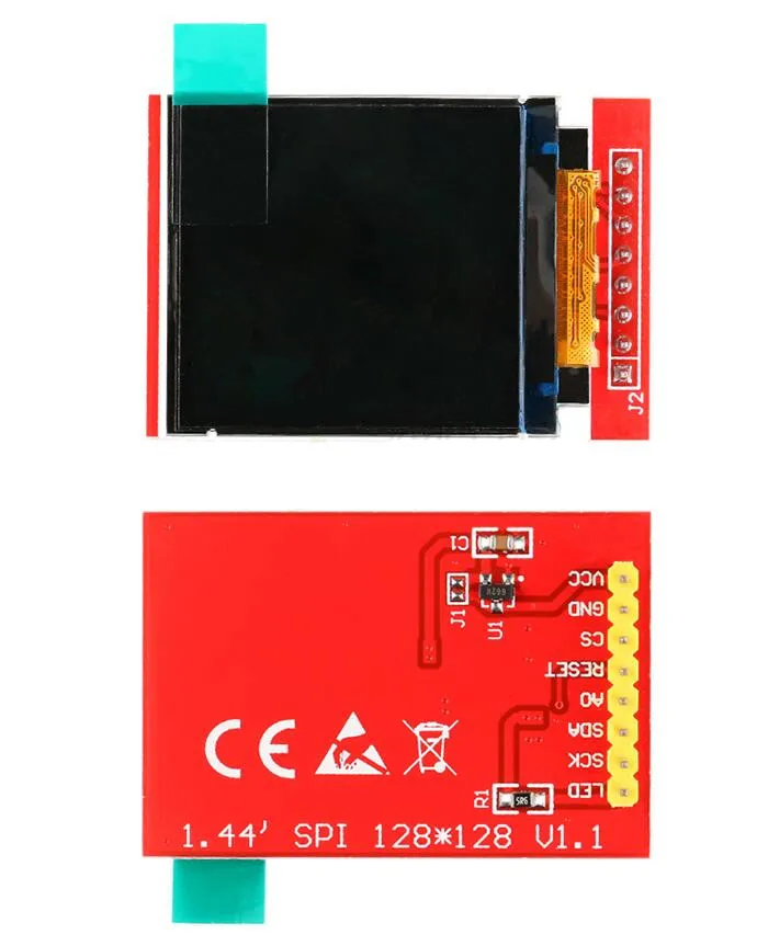 1.44 inch TFT color screen module SPI Interface Resolution 128*128 driver ST7735