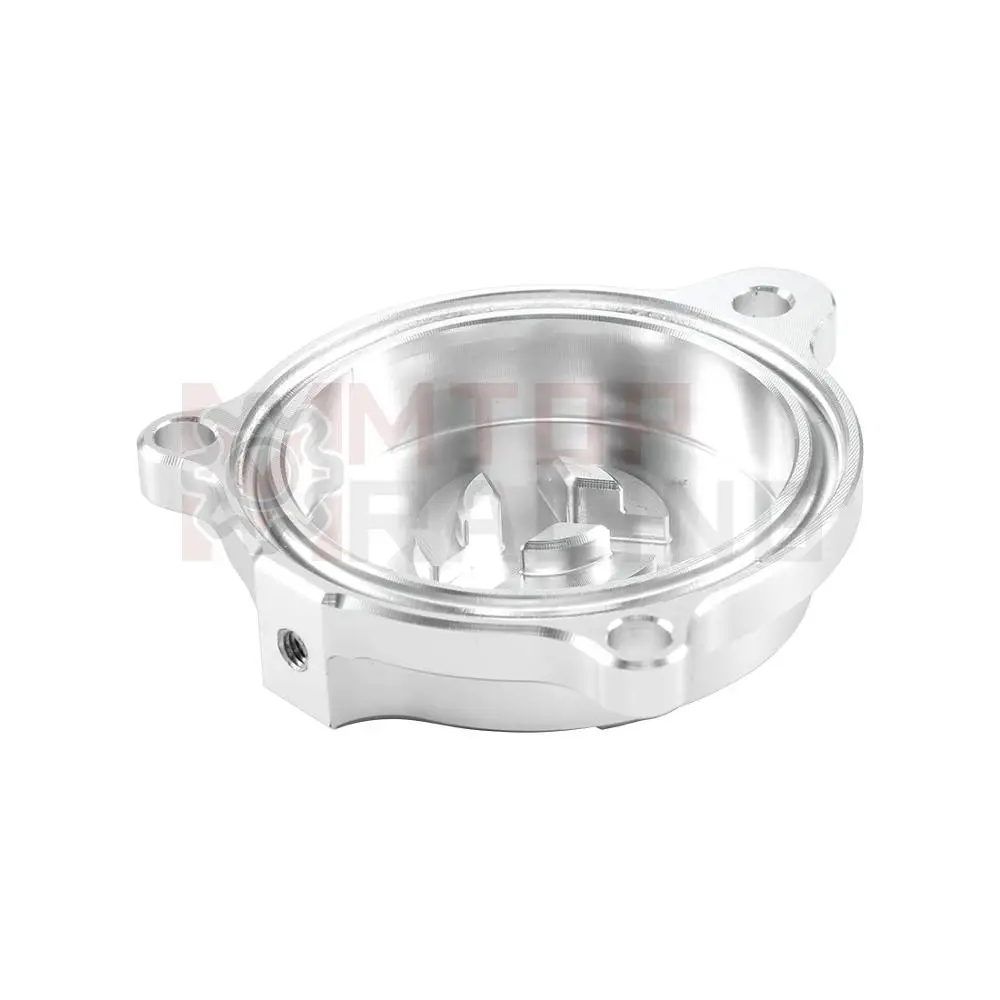 Oil Filter Top Cap Lid Oil Tank Cover For Yamaha SR250 SR400 SR500 2J2-13447-00-00 Silver