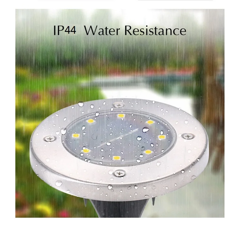 LED Solar  Lawn Light Warm/Cool White Ground Lamp Waterproof Buried/Garden/Landscape Channel Outdoor Lighting