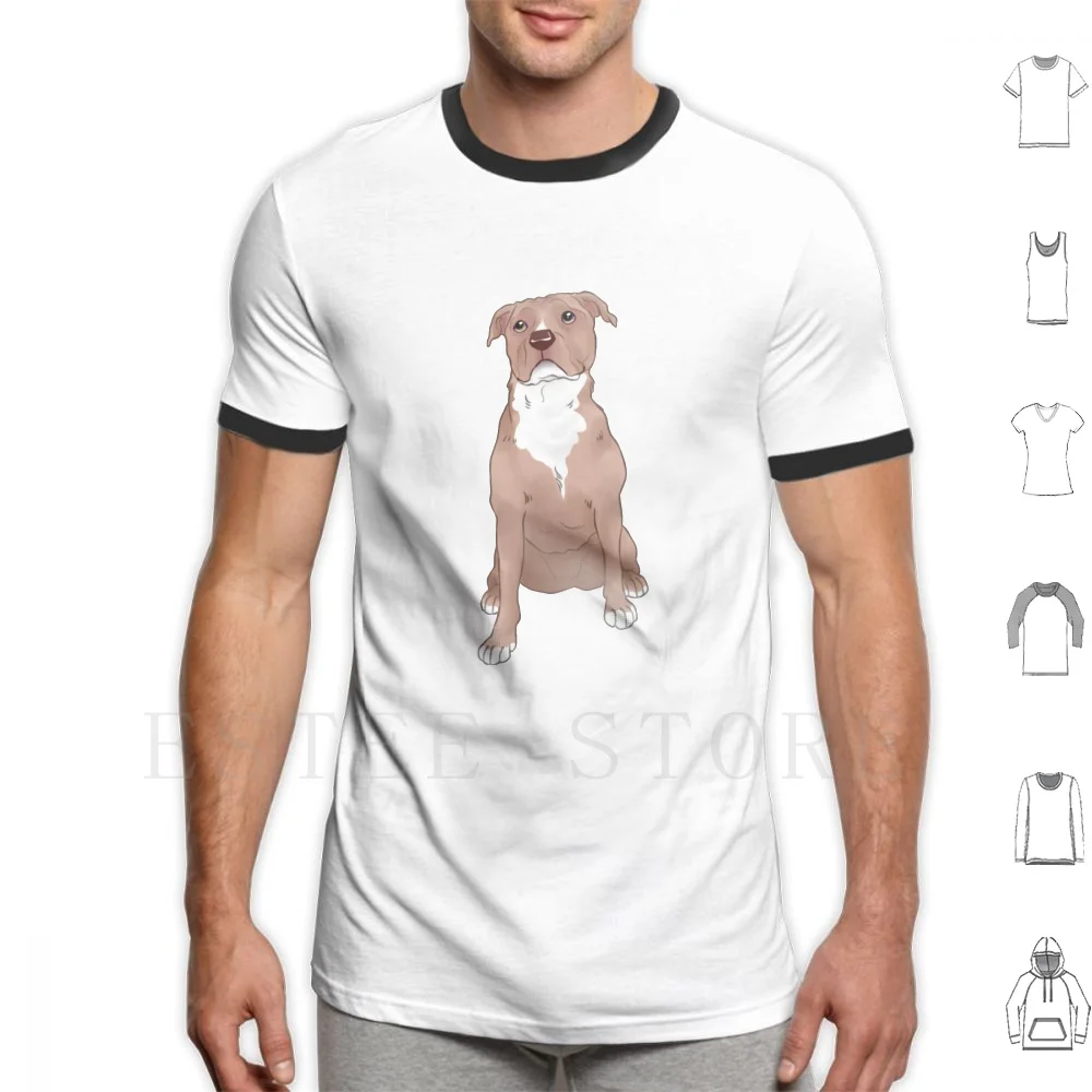 Red Pitbull T Shirt Men Cotton 6xl Dog Dogs Doggy Doggies Doggys Pup Pups Puppy Puppies Animal Animals Pet Pets Blue Red Tan