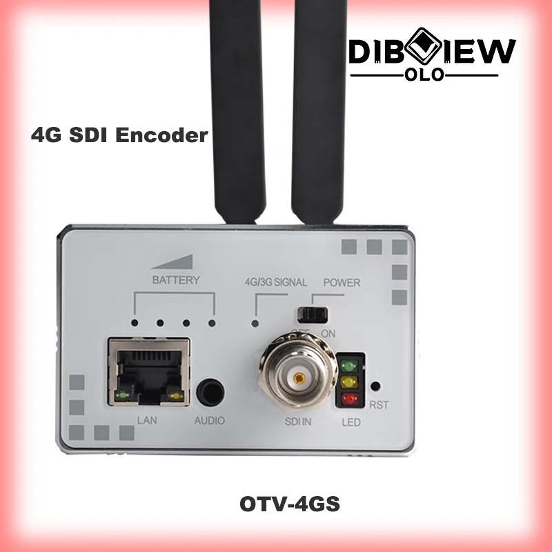 

OTV-4GS Cable TV Digital Encoder 4G 3G Live Streaming Video Wifi H265 Hevc Lithium Battery Encoder Hardware HD SDI IPTV Encoder