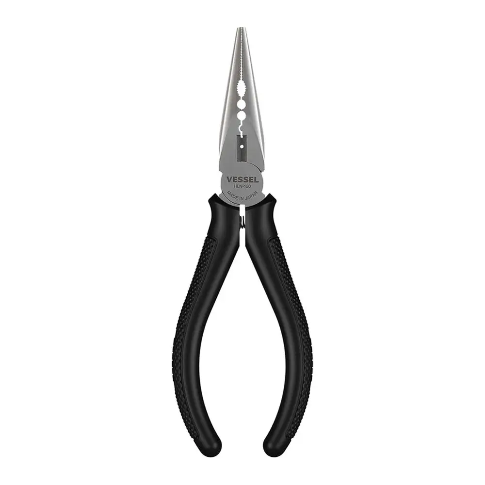 Japan Vessel 6 inch Needle-nose Pliers with Spring Multi-Purpose for Cutting Clamping Bending Stripping