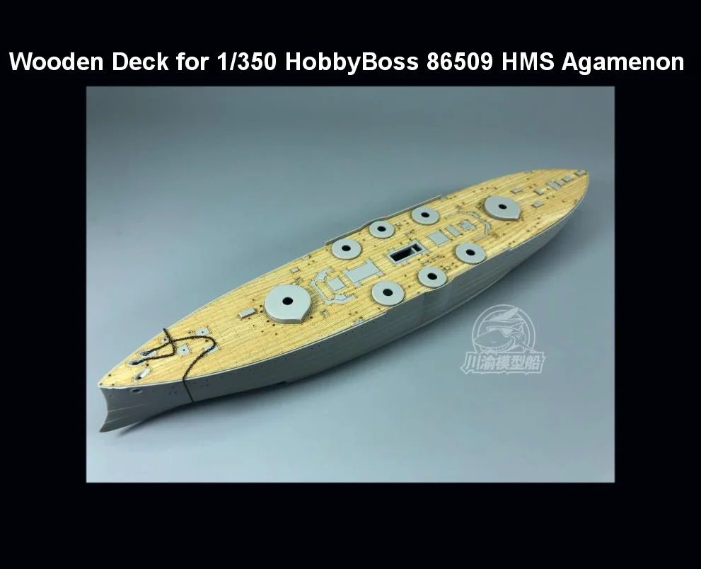 

Деревянная палуба для 1/350 HobbyBoss 86509 HMS, модель корабля Agamenon CY350047, сборка
