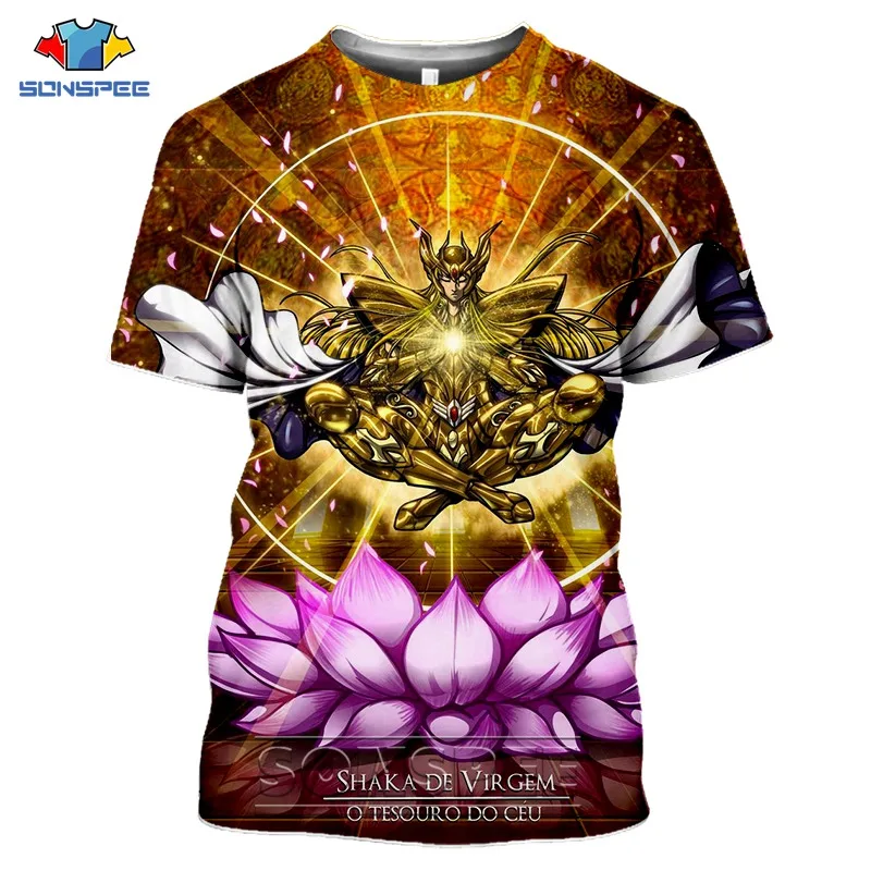 Anime Saint Seiya Series Tshirts Men Women 3D Print Graphics Novelty Fashion T-shirts Cartoon Streetwear Casual Summer Tops Tees