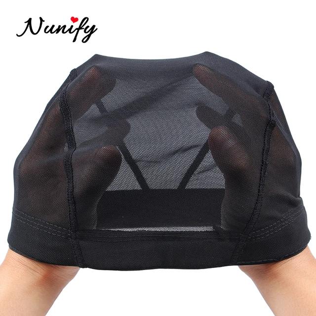 Nunify S/M/L Spandex Mesh Dome Czapka z peruką Łatwiejsze wszywanie włosów Rozciągliwa czapka tkacka Tkactwo Czapka z peruką Rozciągliwe siatki na włosy