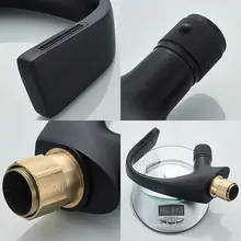 Black Bathroom Mixer Tap #6