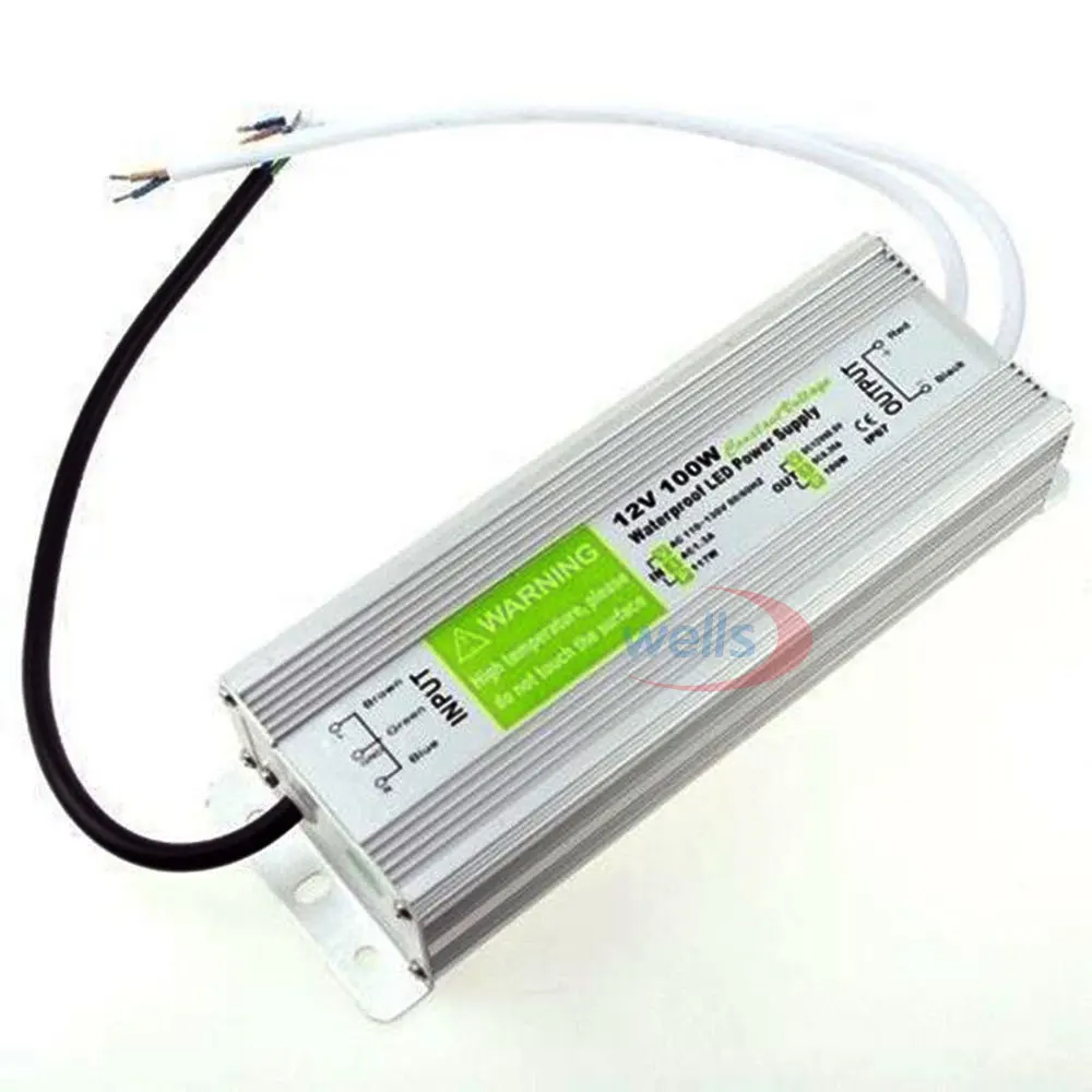 Lighting Transformer AC110V-260V DC 12V/24V 10W 20W 60W 80W 150W Power Supply Adapter LED Strip Switch Driver Waterproof IP67