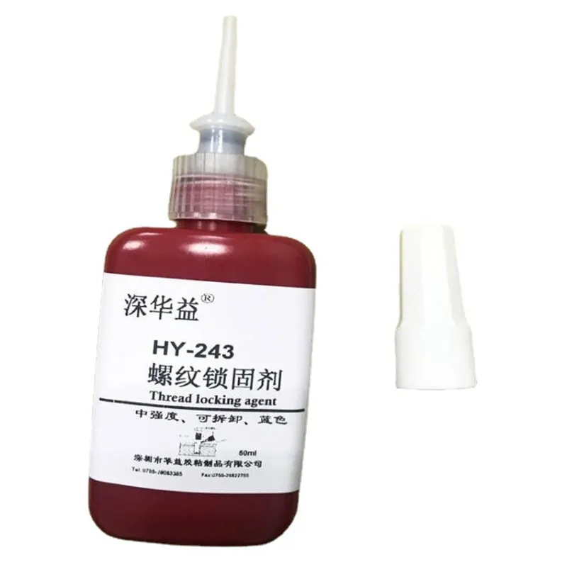 Adhesivo de bloqueo de hilo azul 243, 50ml