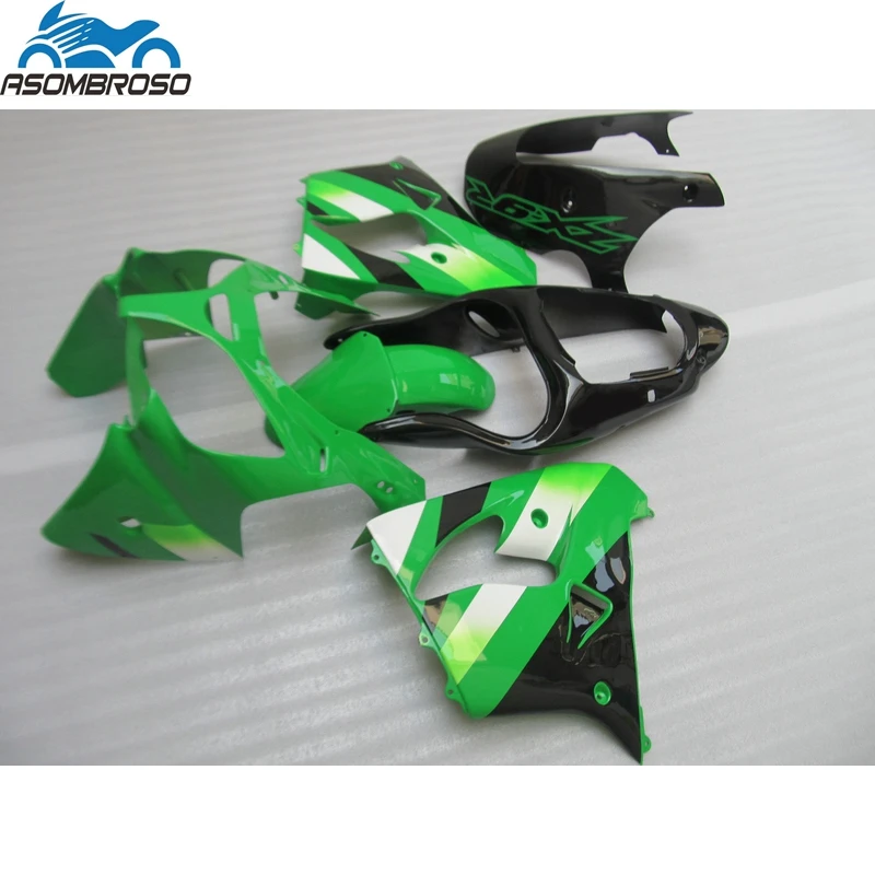 

High Quality Injection Molding Bodyparts for Kawasaki Ninja ZX9R fairing kit 2000-2001 green black fairing set zx9r 00 01 JD03