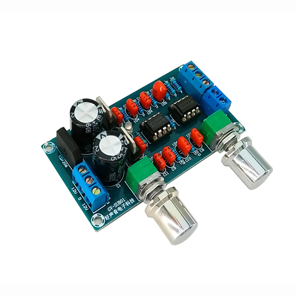 NE5532  Low Pass Filter Board Subwoofer Amplifier Board Module Dual Double 12V Low Frequency 1PC