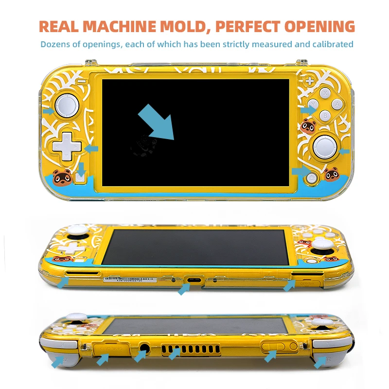 Juste de protection transparente compatible Nintendo Switch Lite, étui pour console Switch Lite