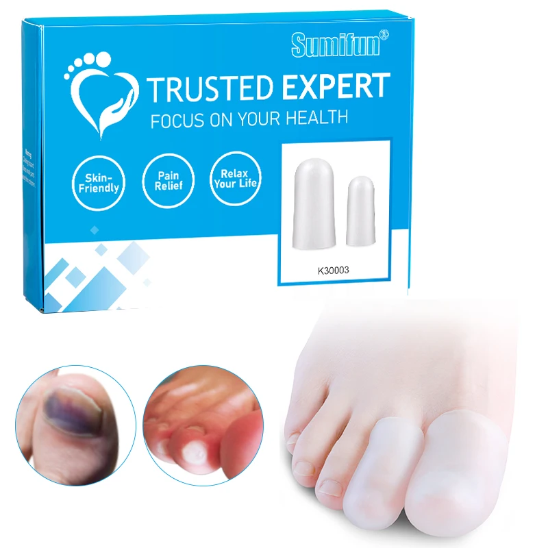 Protector de silicona para dedos de los pies, accesorio para prevenir ampollas, callos, separador de dedos de los pies, herramienta de Pedicura, 20 Uds., K30003