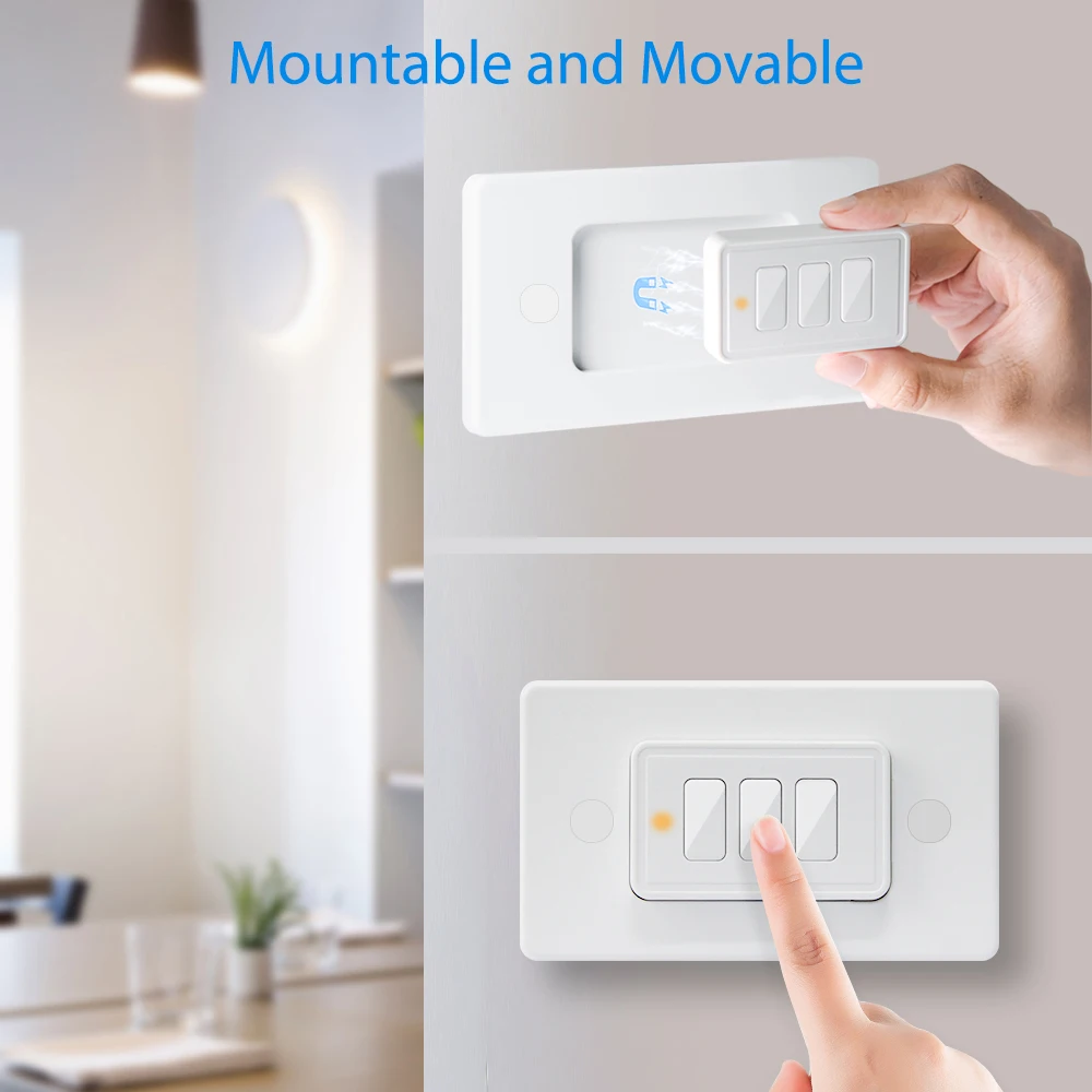 Tuya ZigBee 3.0 Wireless US 3 Gang Remote Control Switch funziona con Conbee 2 stick iobroker jeabaya Smart Life