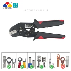 SN-01BM/2549/48B Self-adjusting Terminal Wire Cable Crimping Pliers Tool for Dupont PH2.0 XH2.54 KF2510 JST Molex D-SUB Terminal