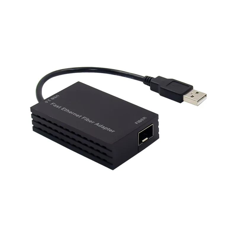 USB2.0 Fast ethernet fiber adapter sfp AISX AX88772C USB A to Single Optical Port SFP Optical Fiber LC