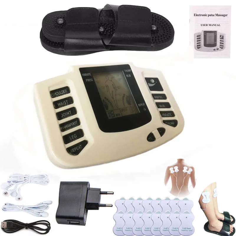 Electric Body Tens Muscle Massager Slimming Pad Acupuncture Therapy Foot Neck Back Relaxing Health Care Massage Machine Device