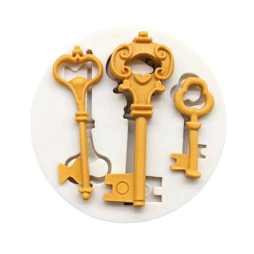 Key Silicone Mold Fondant Chocolate Sugarcraft Mould Cake Decorating Tools - view 2
