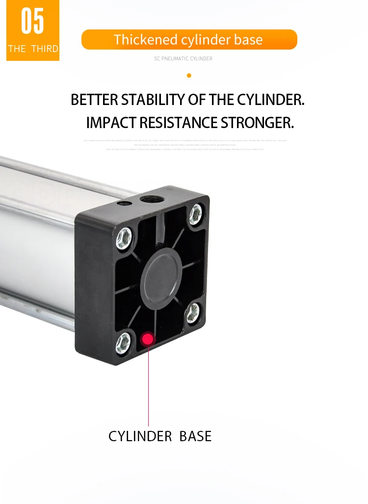Sc80/125/125/mm Bohrung Standard zylinder doppelt wirkender Luft pneumatik zylinder kolben 150/75/175/200/250/300//mm Hub – Detail 13