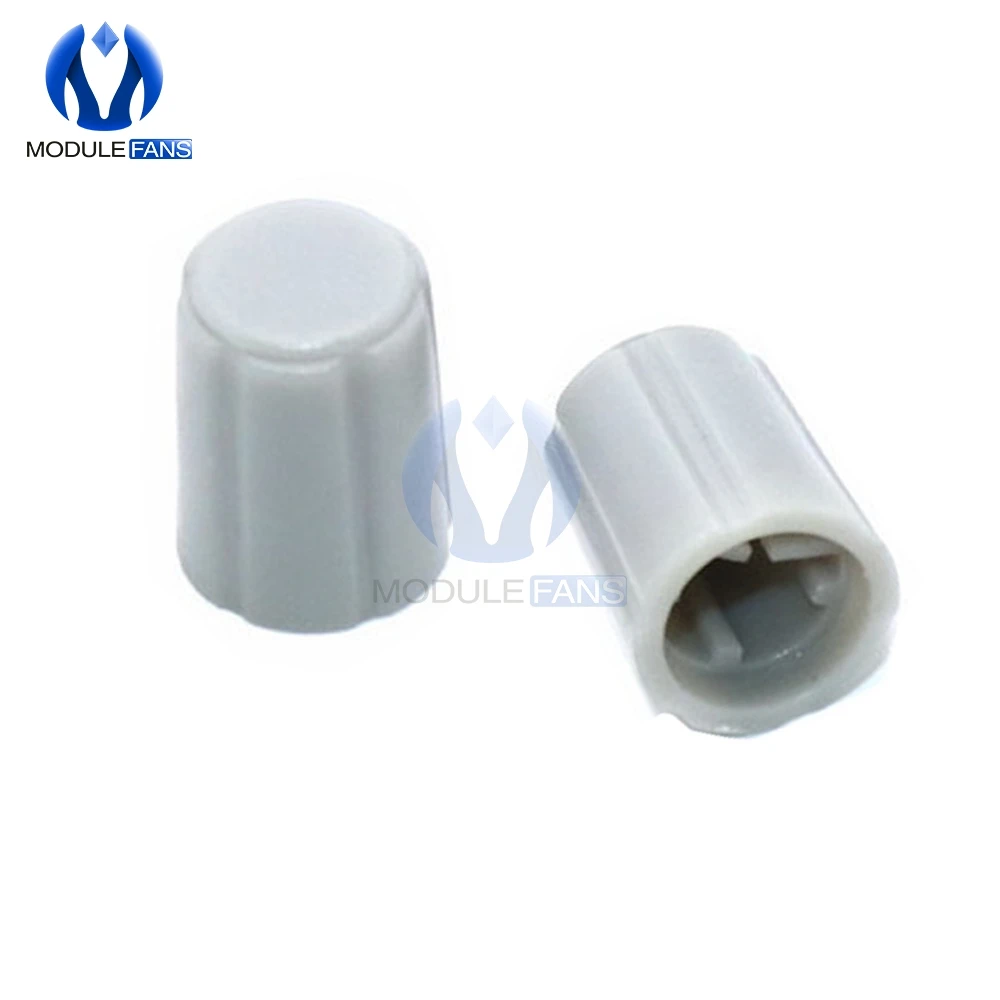 10PCS Für KY-040 360 Grad Potentiometer Drehgeber ABS Typ D Halb Welle Loch Caps Knob Ziegel Sensor Schalter 6mm A15 – Detail 3
