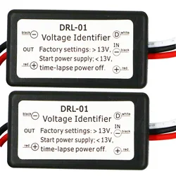 DRL Controller Auto Car LED Daytime Running Lights Controller Relay Harness Dimmer On/Off 12-18V Fog Light Controller 2PCS