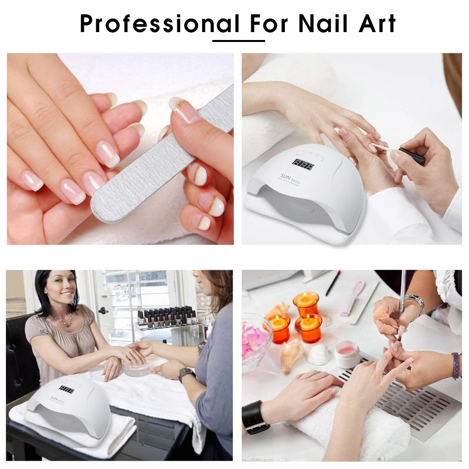 SUN X5 Plus UV LED Nail Dryer 80W Gel Polish Curing Lamp with Bottom Timer LCD Display Quick Dry Lamp For Nails Manicure Tools