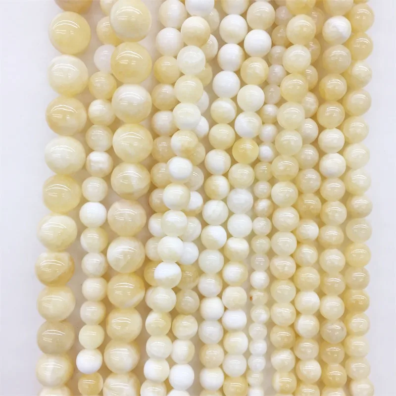 High Quality Natural Genuine Orange Yellow Calcite Round Jewellery Loose Ball Beads Gemstone 4mm 6mm 8mm 10mm 12mm 15\