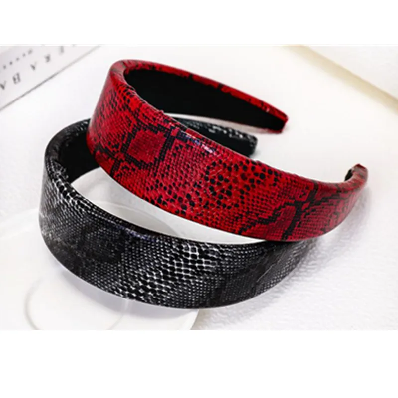 جداول الأسماك الخاصة بولي Plain عادي عقال للنساء الملحقات طباعة عصابة رأس واسعة الكبار هيرباند النساء غطاء الرأس هيرباند #6