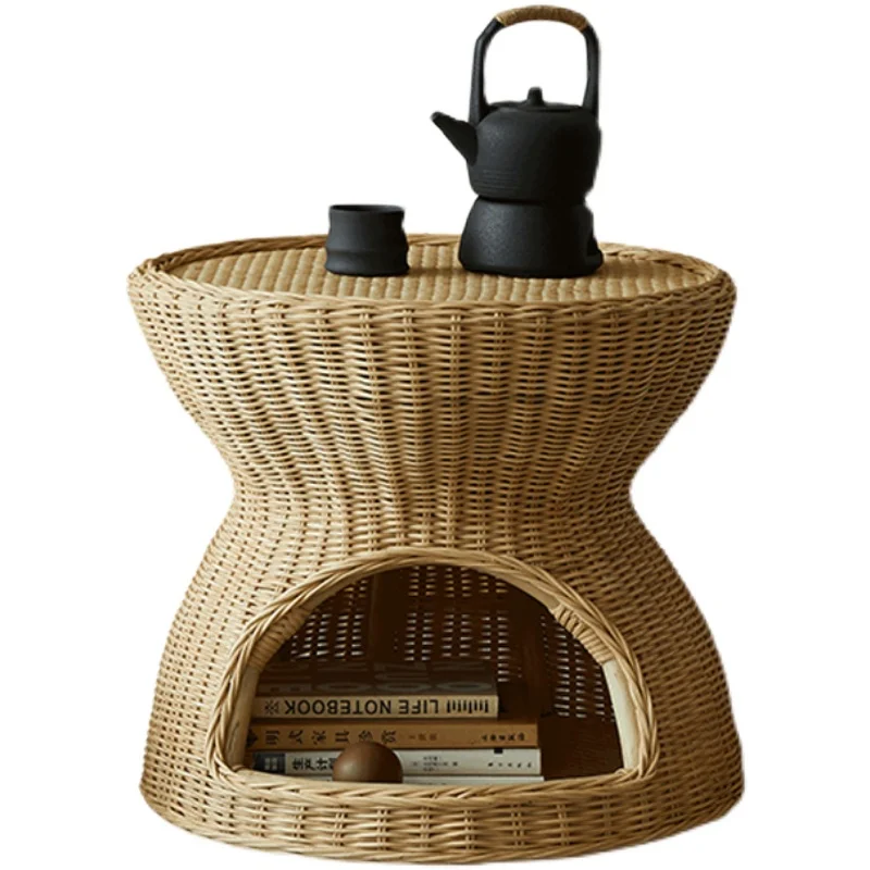 Home Real Rattan Rattan Tea Table Tea Table Bay Window Coffee Table Nordic Table Design Zen Leisure Tatami Small Table Low Table