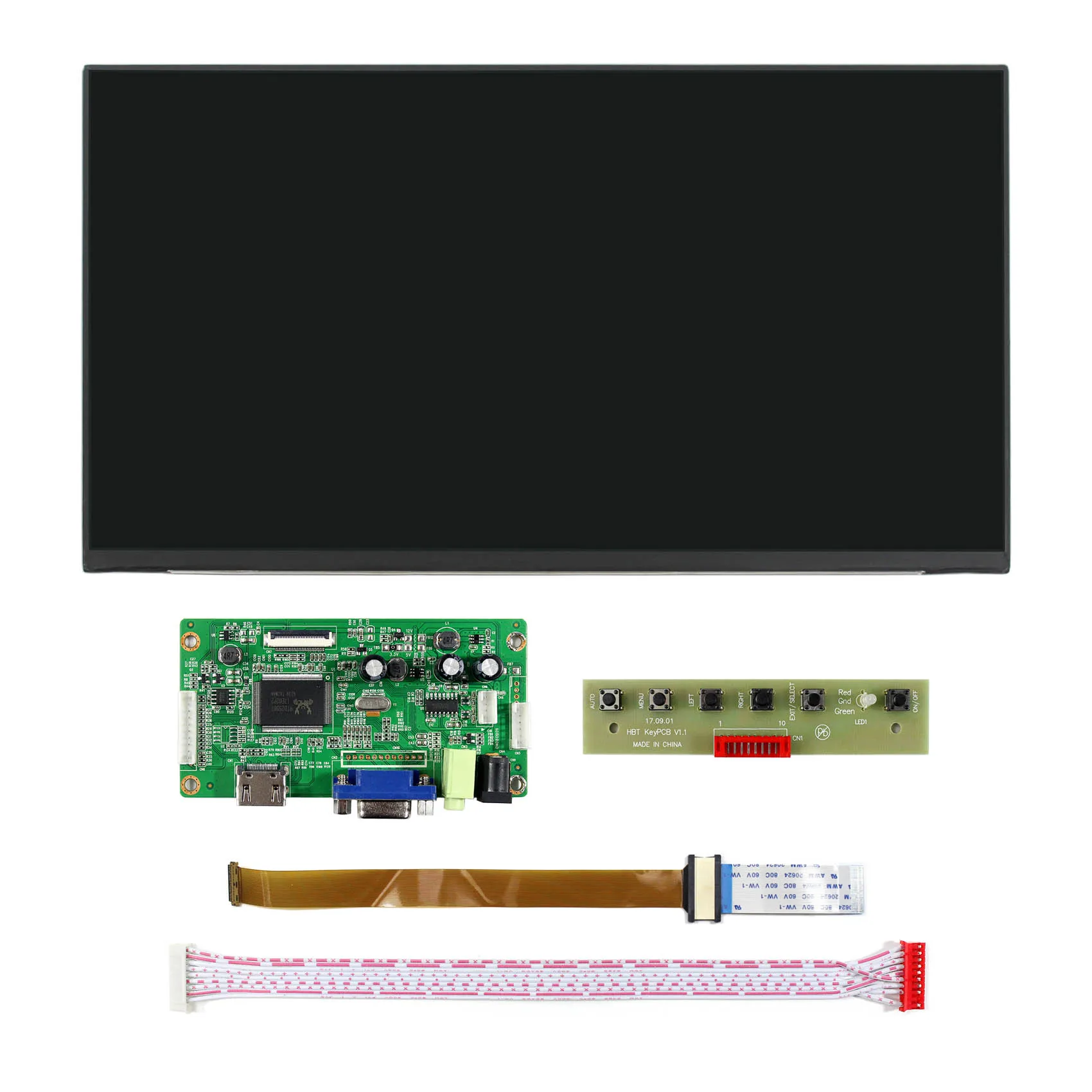 HD-MI VGA LCD Controller Board 13.3inch eDP N133HCG-G52 IPS 1920X1080 LCD Screen Brightness 500nit Contrast Ratio 1500:1 Display