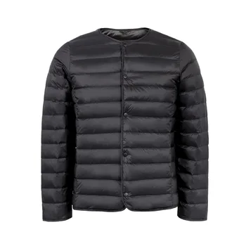 0-10 ℃ Männer weiße Enten Daunen mäntel ultraleichte kragen lose einreihige Mann Winter jacken warmes Puffer futter 5xl 6xl