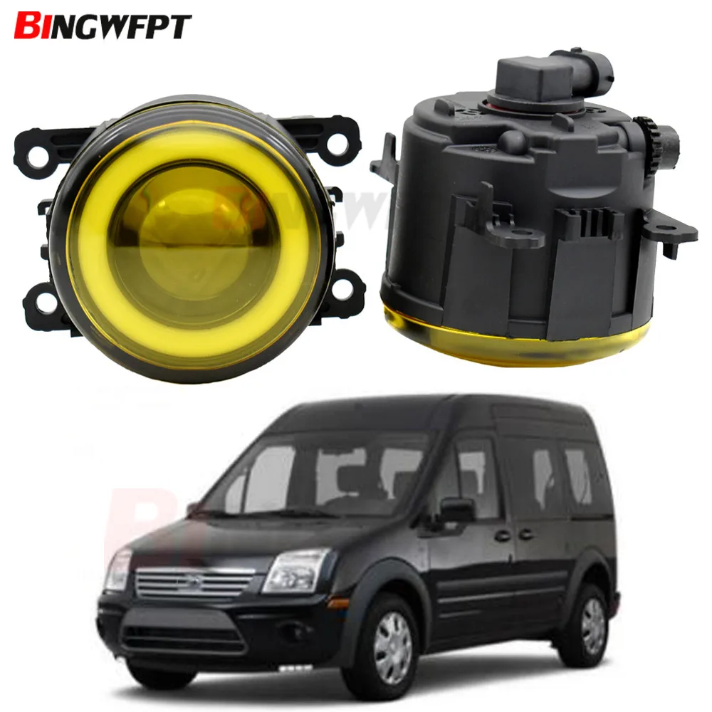 

2pcs/pair High quality LED Fog Light with Angel eye For Ford Tourneo Connect MPV 2002-2015 For Ford Fiesta V Hatchback JH JD