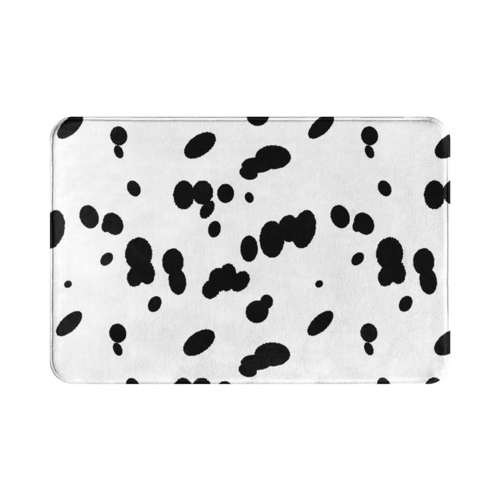 Dalmatian Spots Dog Fur Pattern Carpet Mat Rug Cushion Soft Dalmatian Dog Black Spots Dog Walking Dog Walker Spotted