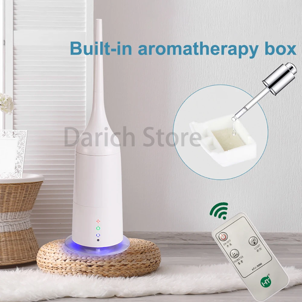 รีโมทคอนโทรลชั้น Air Ultrasonic Humidifier ครัวเรือน Living Room Desktop Atomizer ขนาดใหญ่หมอกที่มีสีสัน Night Light