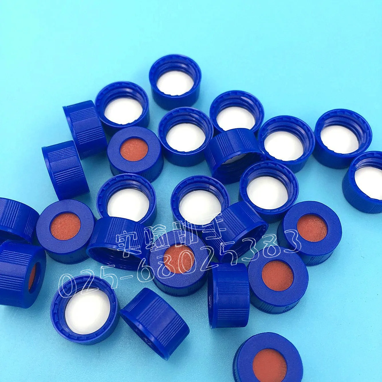 100pcs 2ml Vial Cap Gasket Headspace Cap Autosampler Chromatographic Analysis