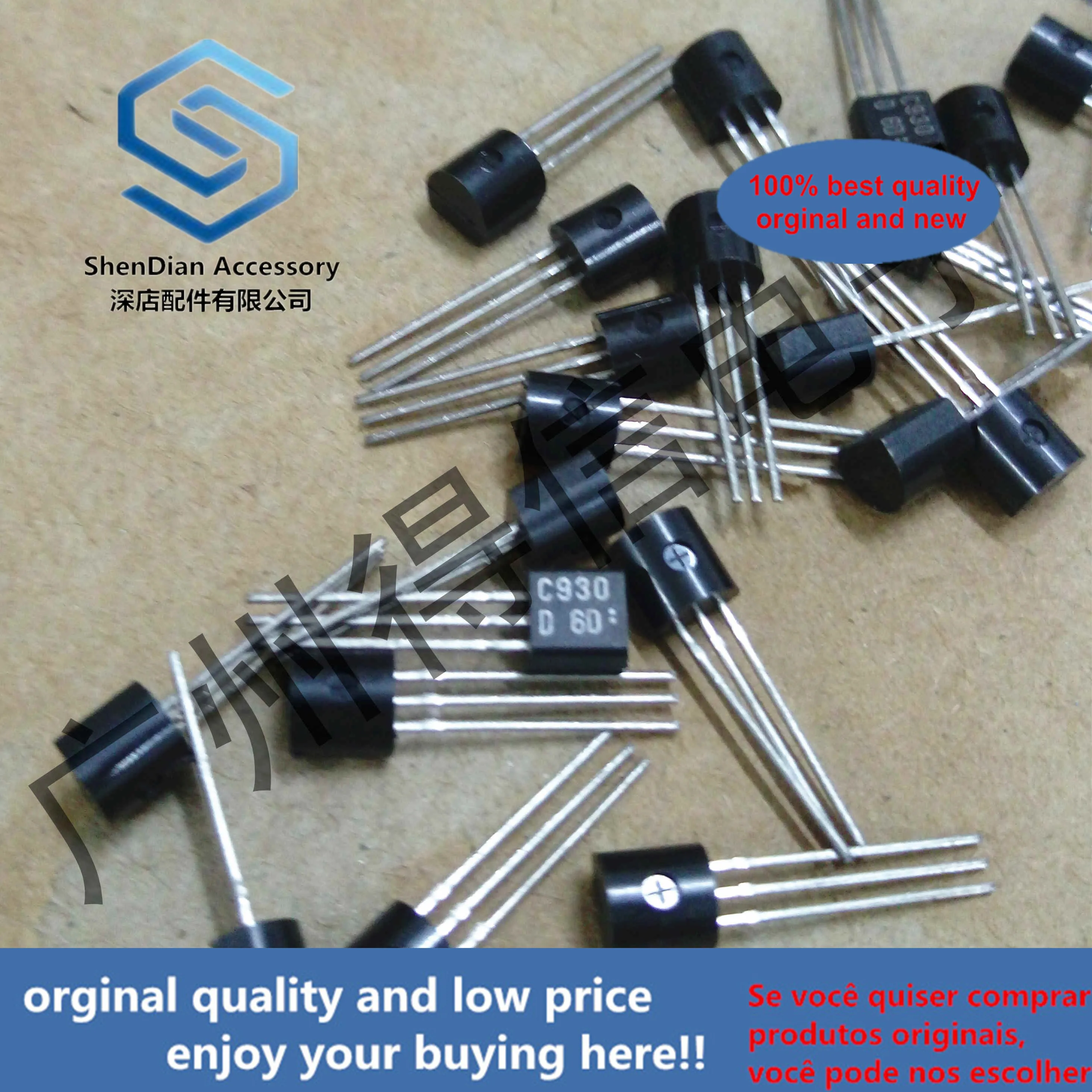 

30pcs 100% orginal new 2SC930 C930 930TO-92 AM Converter, FM RF.IF Amp Applications real photo