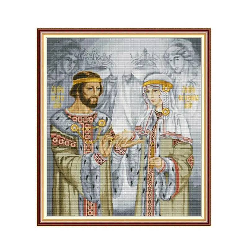 

Набор свадебных крестиков aida 14ct 11ct, печать на холсте, вышивка крестом, рукоделие, ручная работа