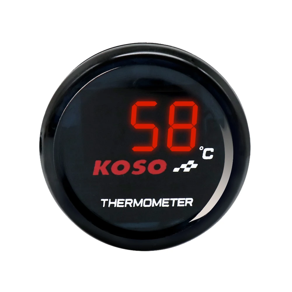 ZSDTRP Universal Koso 0 ° C-120 ° C Motorrad Motorrad Thermometer Instrumente Wassertemperaturanzeige Digitalanzeige Meter