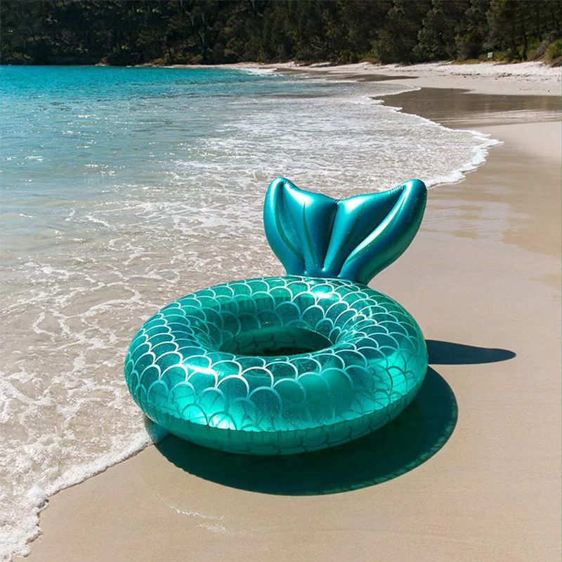 

110/90/70 Inflatable Mermaid Swimming Ring for Adults Kids Swimming Circle Swim Pool Float Beach Party Toy Hammock Piscina