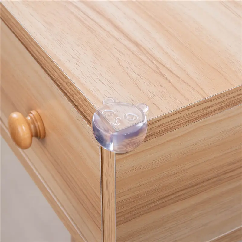 4Pcs Furniture Accessories Kids Baby Safety Silicone Protector Table Corner Edge Protection Cover Child Anticollision Edge Guard