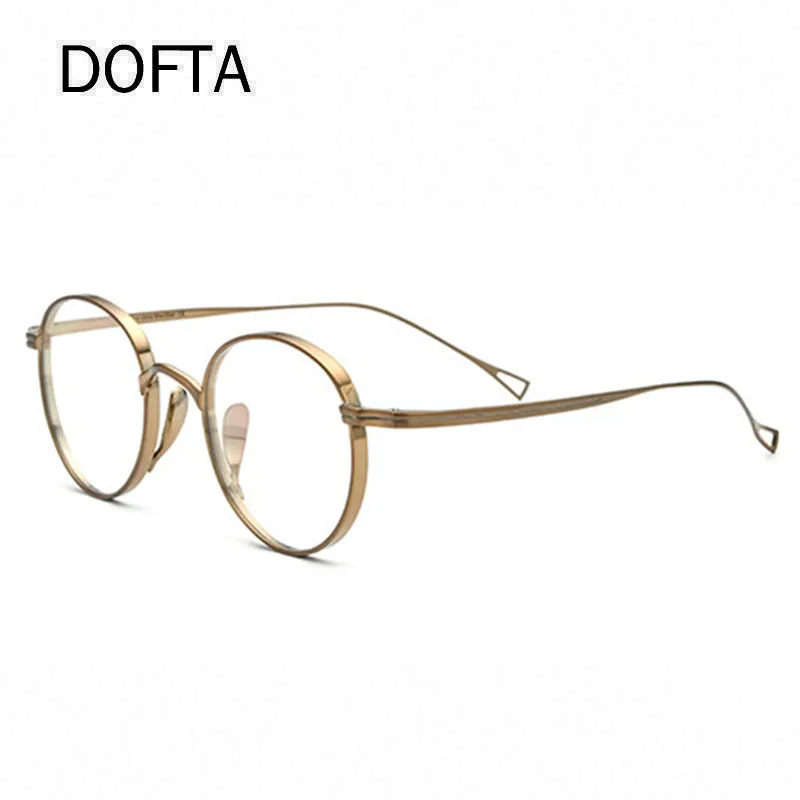 DOFTA Round Pure Titanium Optical Glasses Frame Men Retro Prescription Eyeglasses Women New Vintage Myopia Eyewear 5552