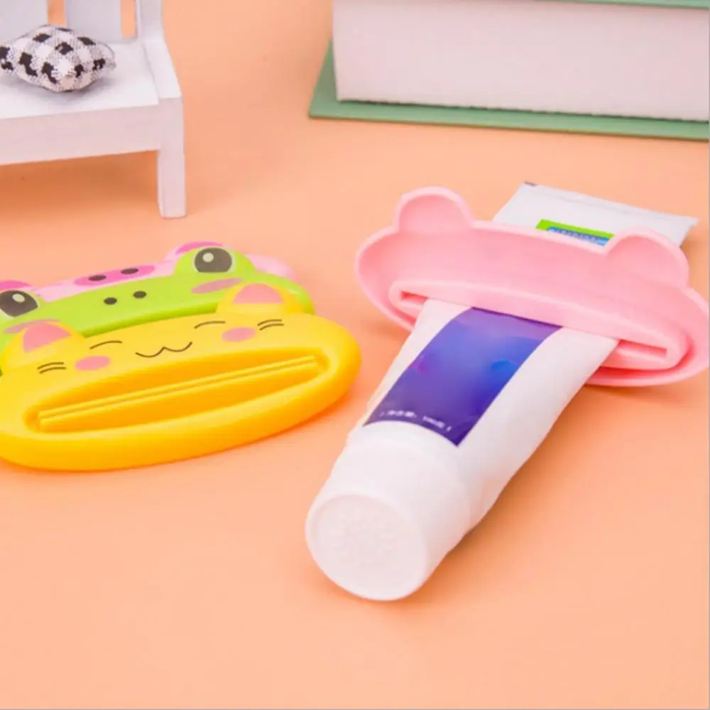 Cartoon Pig Panda Cats Toothpaste Squeezer Kids Aadults Tube Rolling Holder Squeezer Toothpaste Dispenser Bathroom Accessories