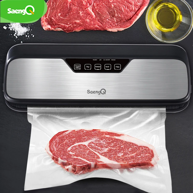 saengQ Best Electric Vacuum Sealer Packaging Machine Vacuum Food Sealing For Home Kitchen Food Bags Commercial Vacuum Machine